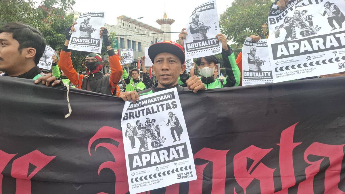 Aksi Solidaritas di Alun-alun Merdeka Malang. (IDN Times/Rizal Adhi Pratama)