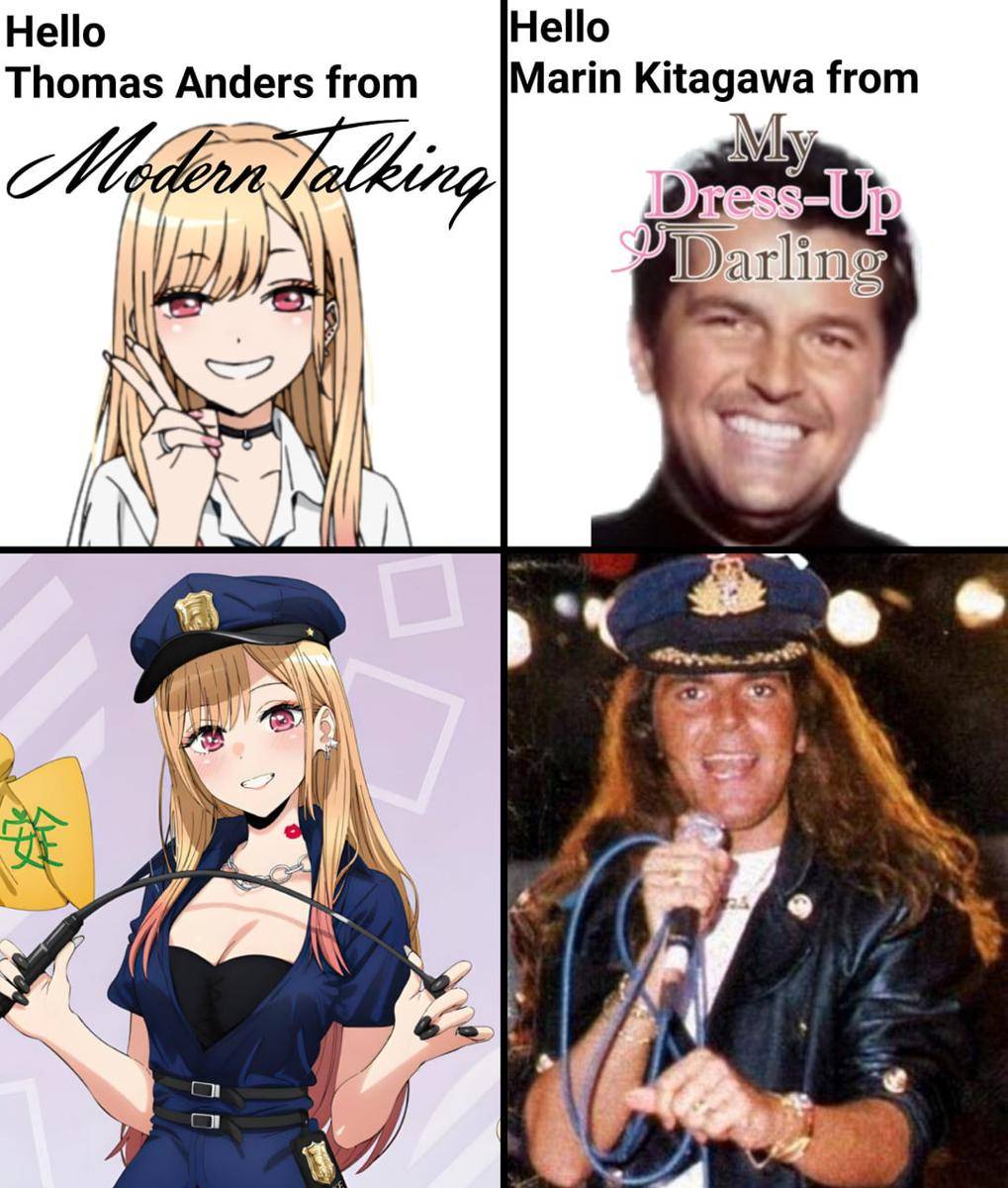 meme anime dan kartun tentang polisi