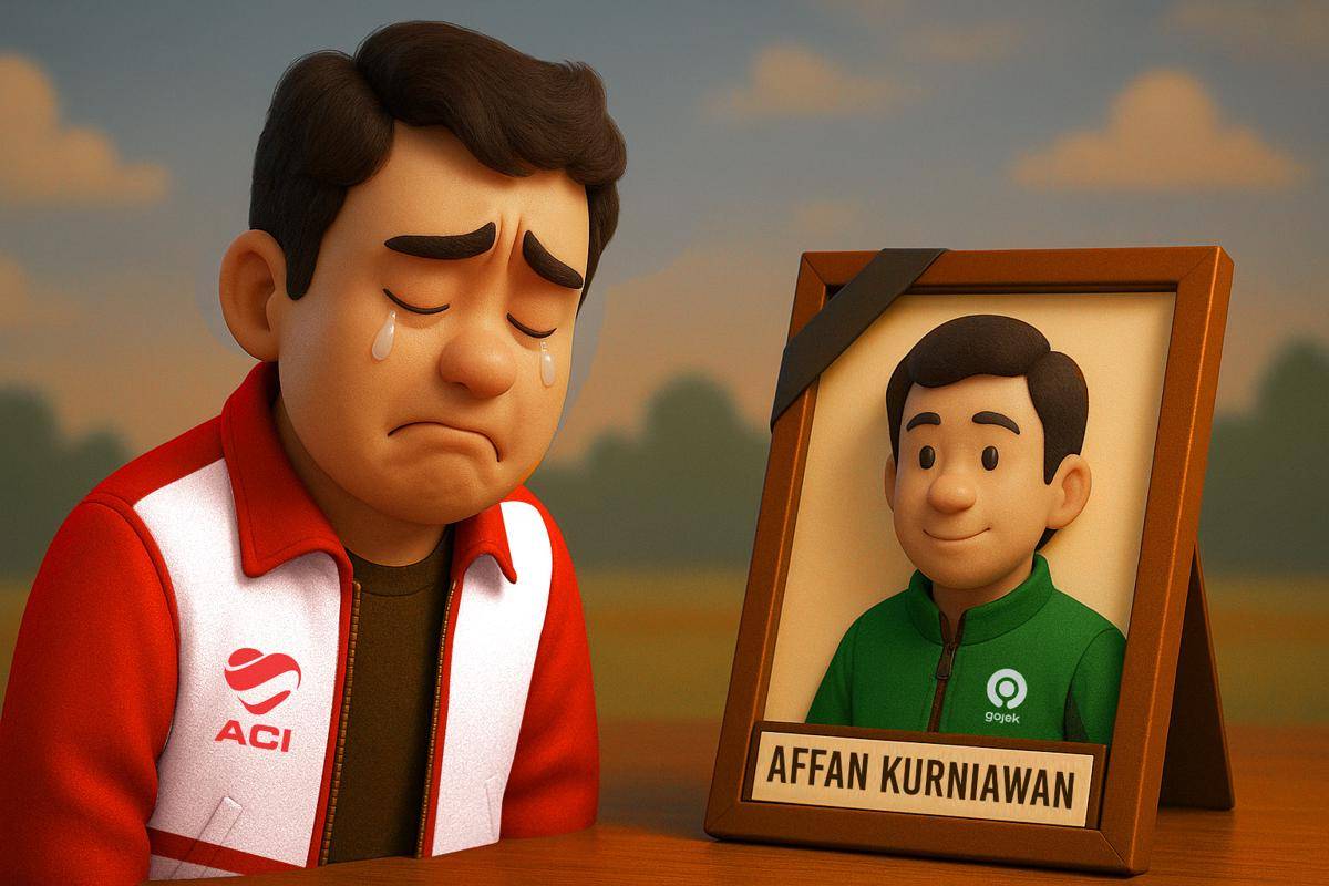 Ilustrasi Ojol ACI Berduka atas Affan Kurniawan (ACI.id/Ojol ACI)