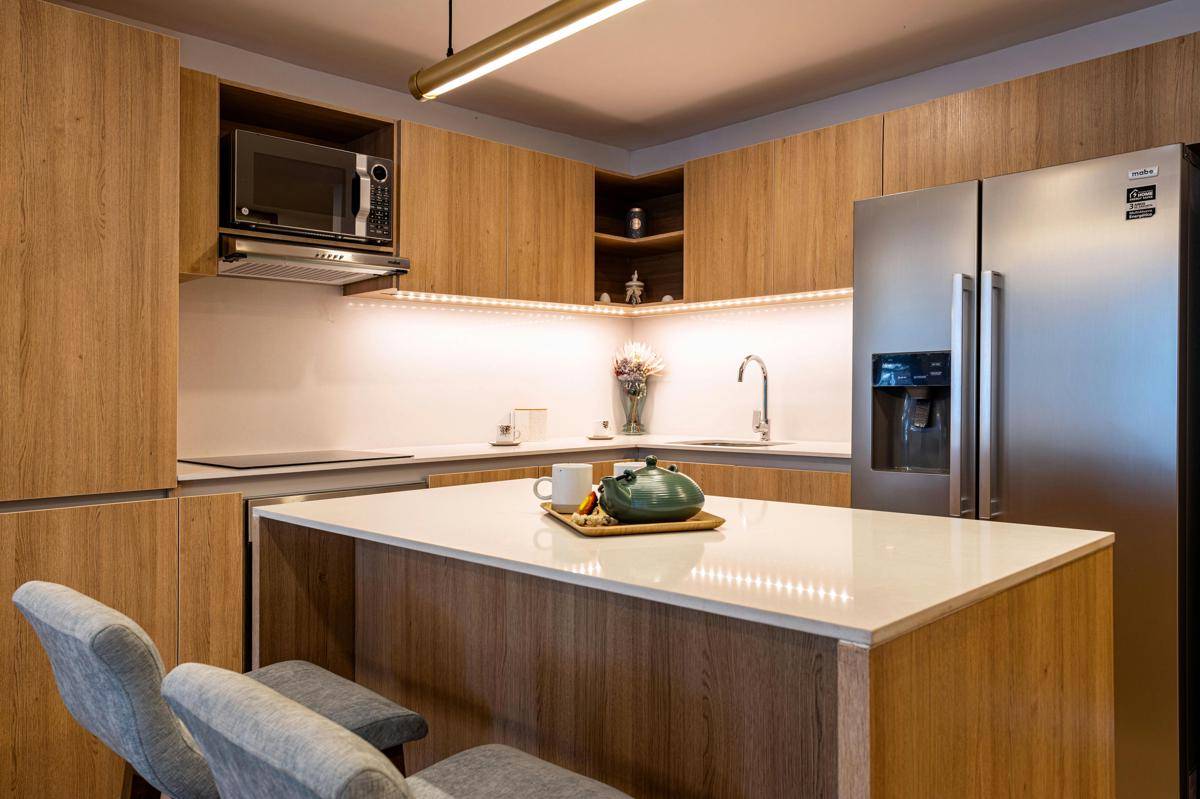 ilustrasi kabinet dapur bahan MDF