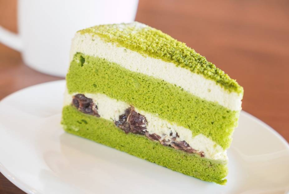ilustrasi brownies matcha