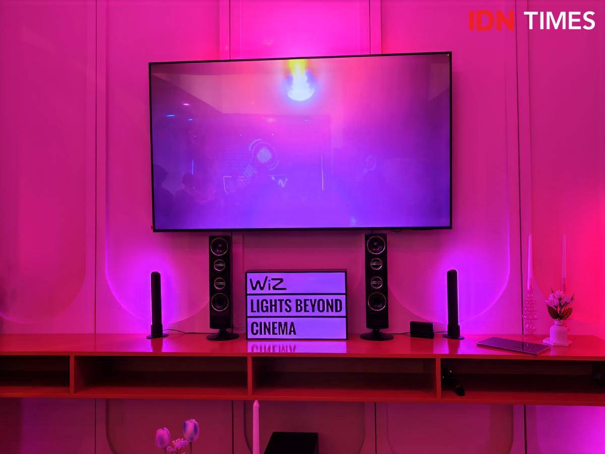 WiZ TV Sync Lights (IDN Times/Fatkhur Rozi)