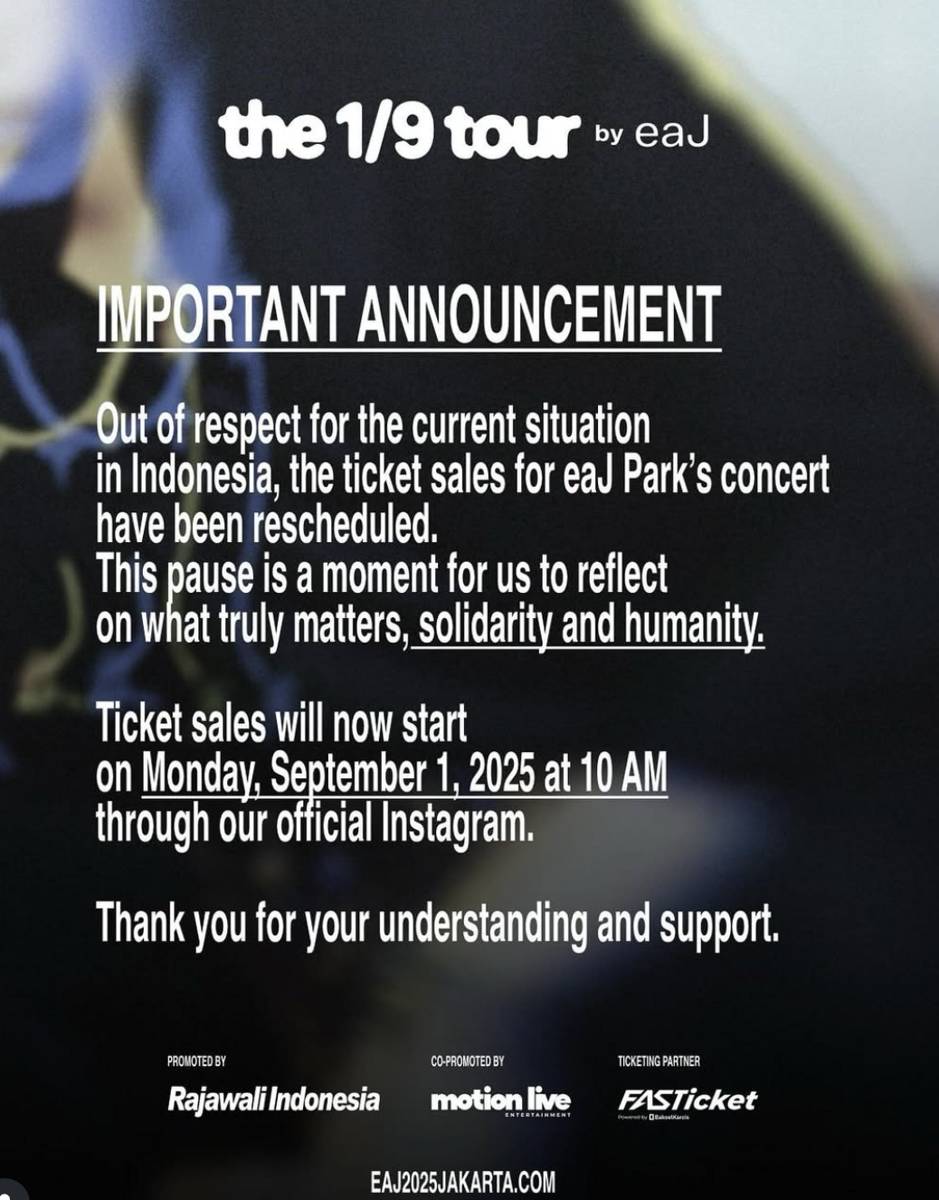 pengumuman konser eaJ