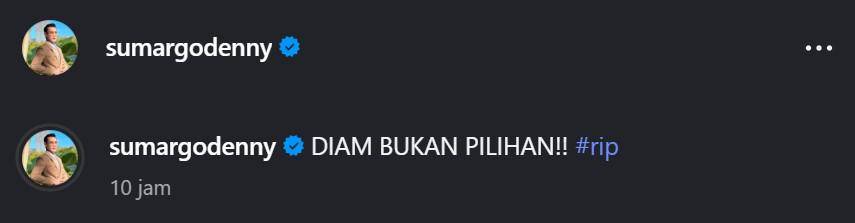 Denny Sumargo bertemu keluarga Affan Kurniawan