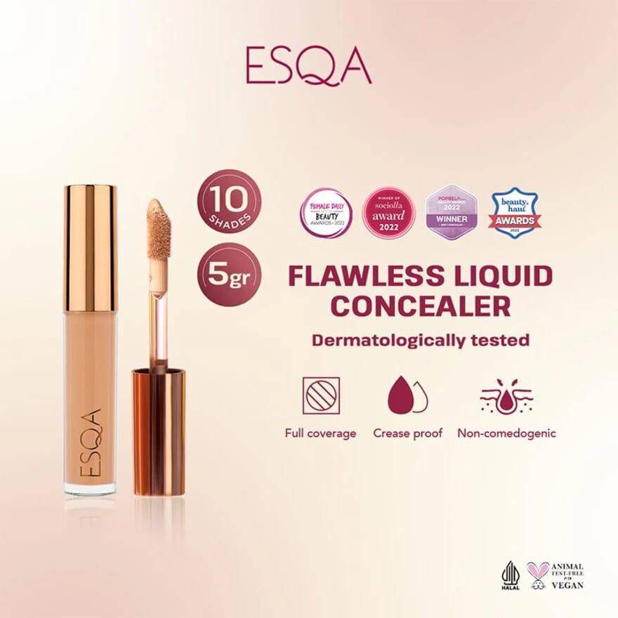 ESQA Flawless Liquid Concealer Pancake (watsons.co.id/ESQA Flawless Liquid Concealer Pancake)