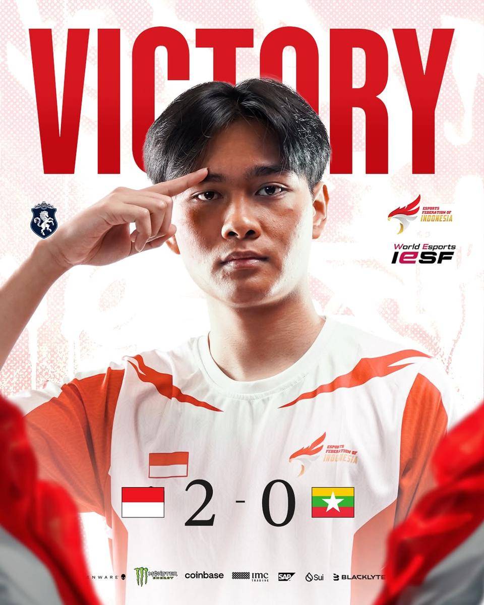 Timnas Indonesia menang 2-0 atas Myanmar di Regional Qualifiers IESF 2025