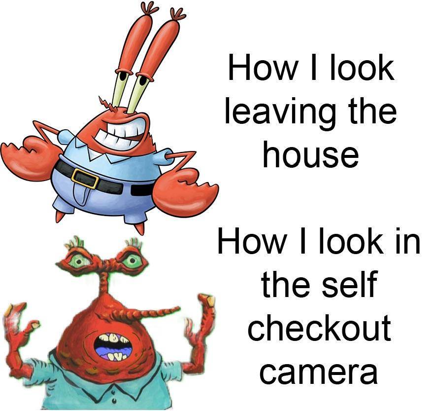 meme SpongeBob tentang kamera