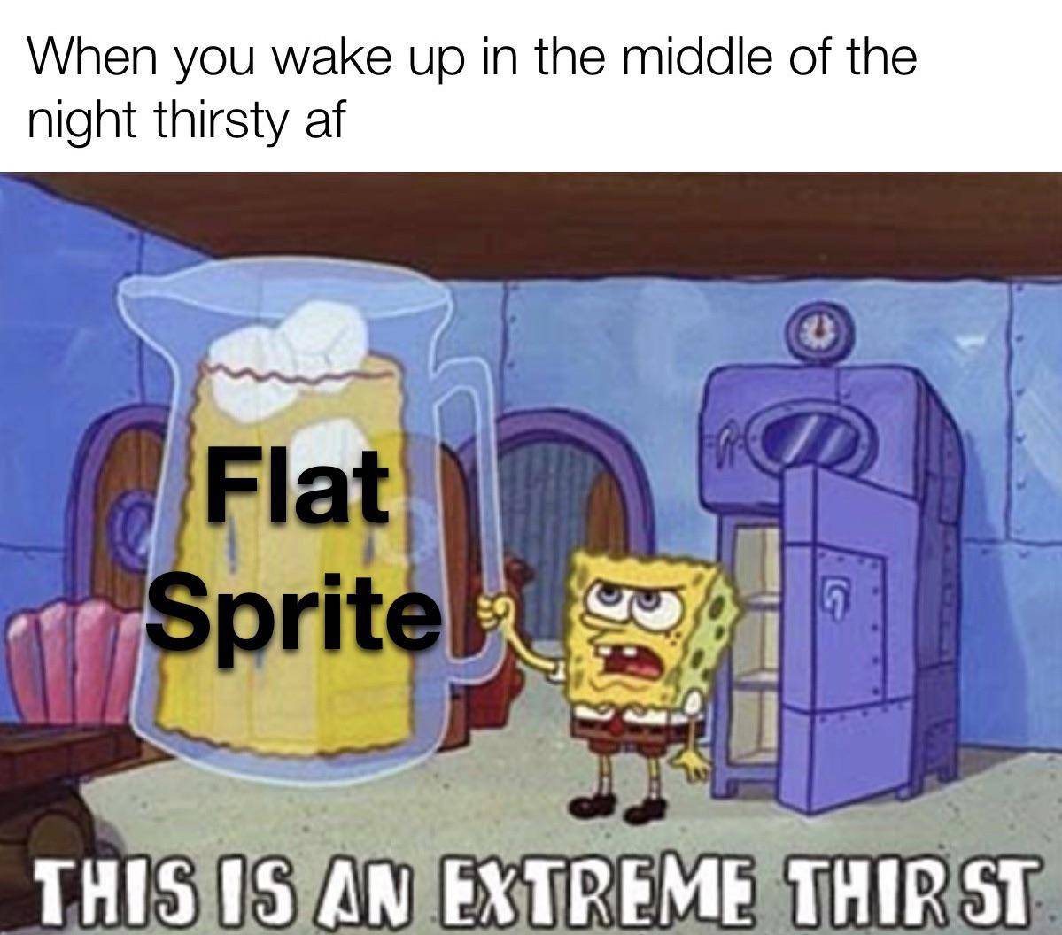 meme SpongeBob tentang soda