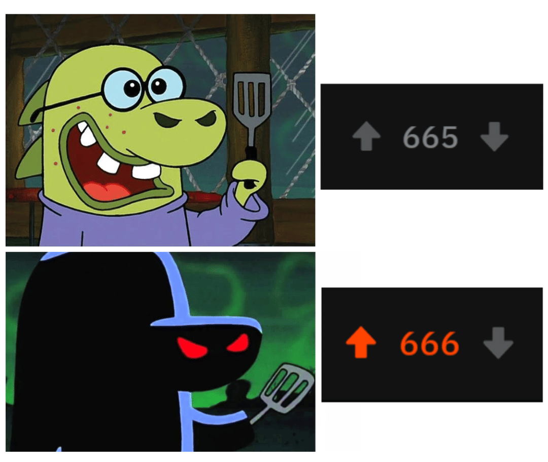 meme SpongeBob glow up