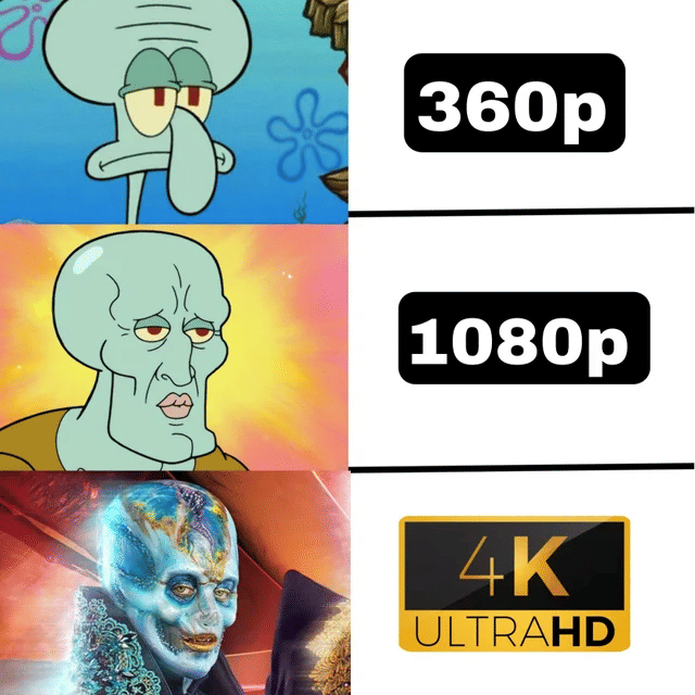 meme SpongeBob glow up