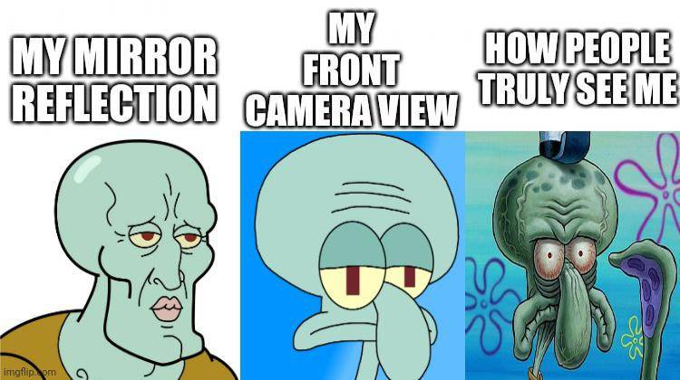 meme SpongeBob tentang kamera