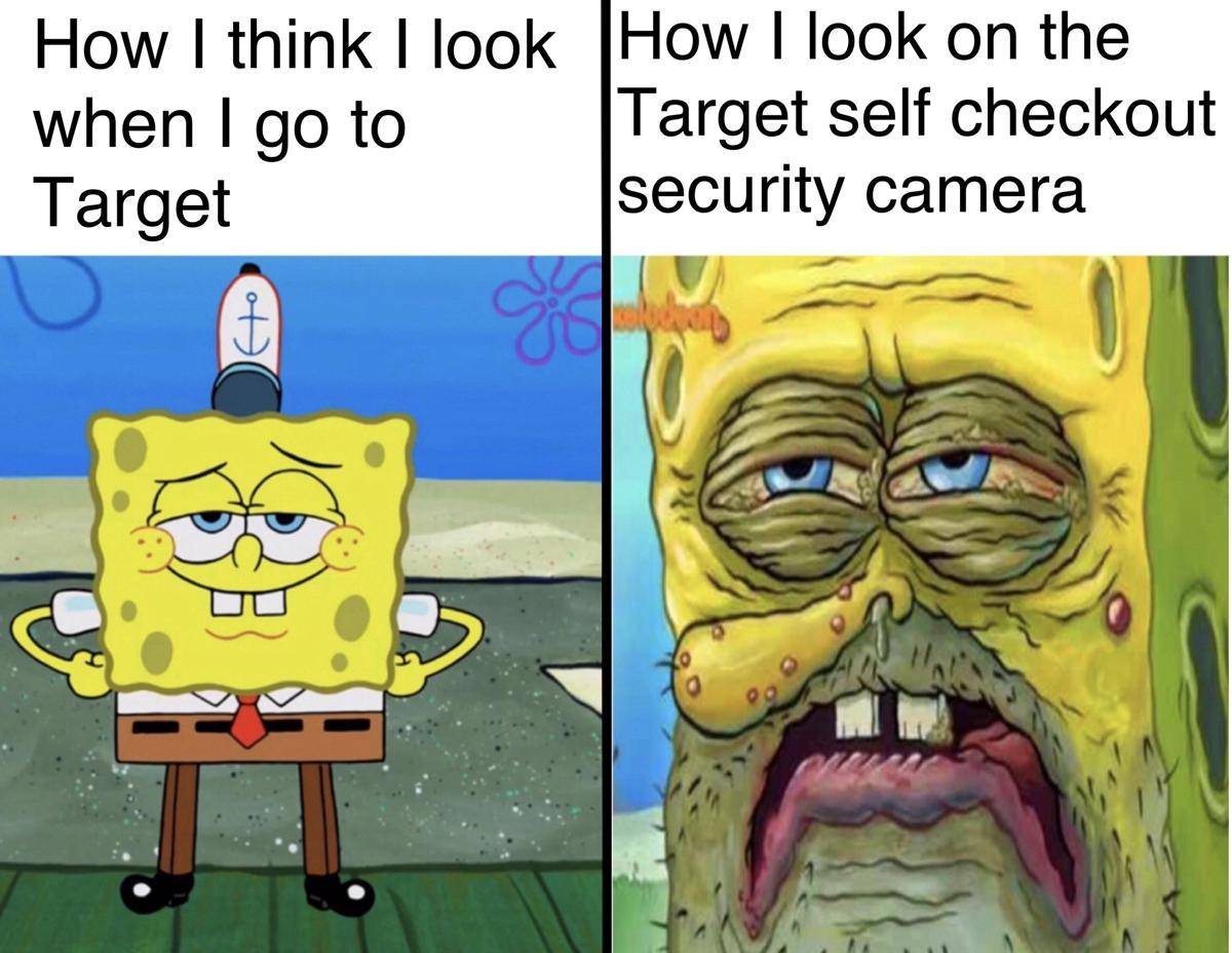 meme SpongeBob tentang kamera