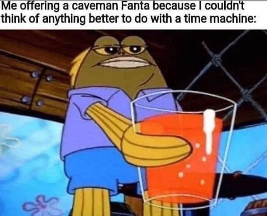 meme SpongeBob tentang soda