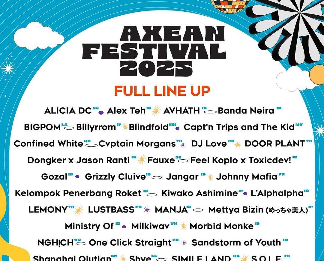 Line up AXEAN Festival 2025. (Instagram.com/axeanfestival)