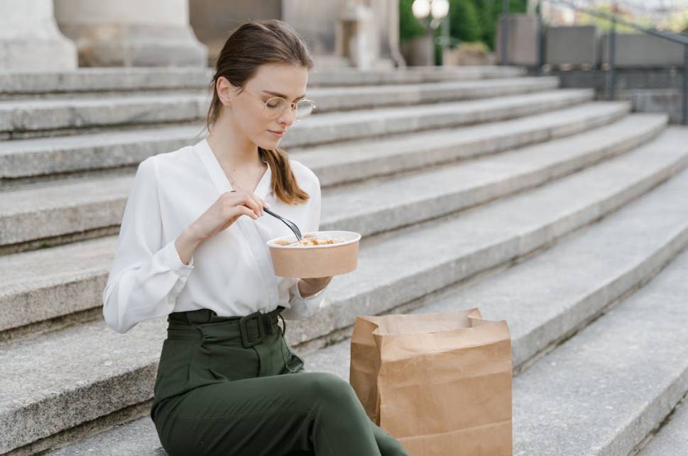 illustrasi makan sendiri (pexels.com/MART PRODUCTION)