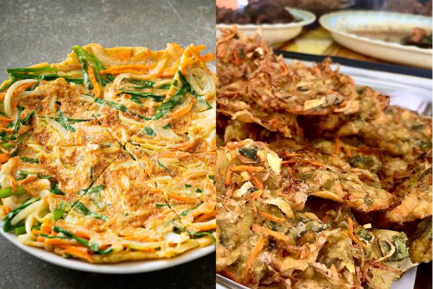 Potret pajeon dan bakwan sayur