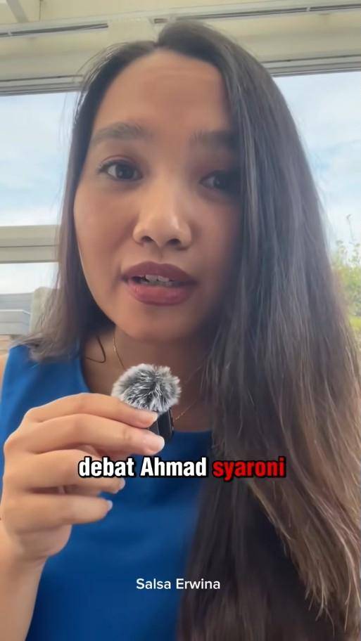 Salsa Erwina tantang debat Ahmad Sahroni