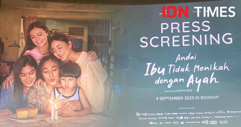 suasana pemutaran perdana film Andai Ibu Tidak Menikah dengan Ayah di XXI Plaza Indonesia, Sabtu (30/8/2025)