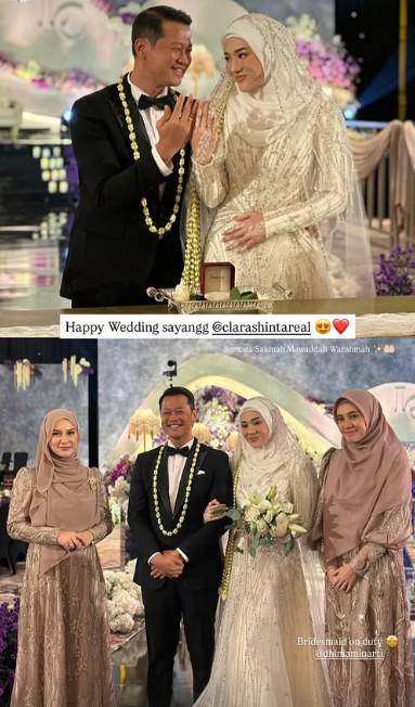 Irish Bella dan Dhini Aminarti Jadi Bridesmaid Clara Shinta (Instagram.com/dhiniaminarti)