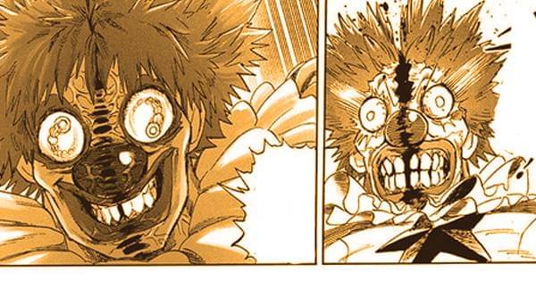 Pesky Clown meregenerasi luka tebasan - One Punch Man