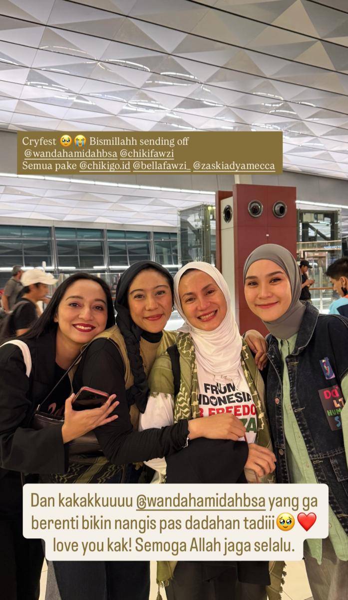 Wanda Hamidah berangkat berlayar ke Gaza