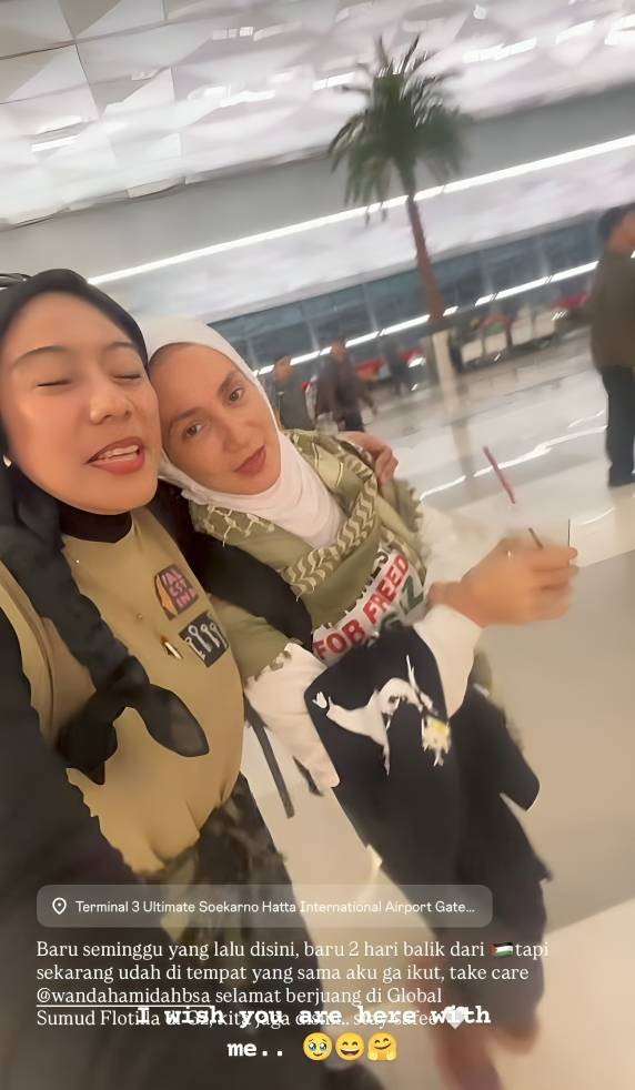Wanda Hamidah berangkat berlayar ke Gaza