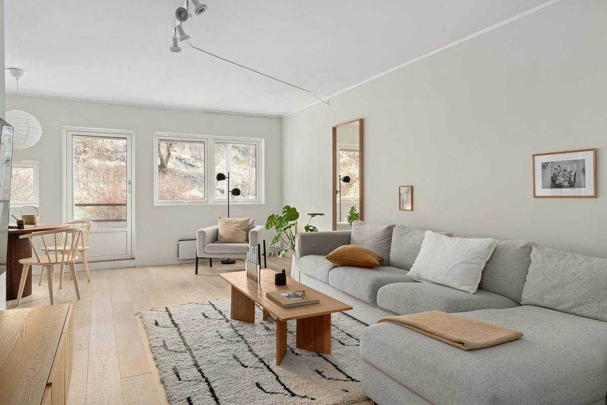 ilustrasi rumah bergaya scandinavian