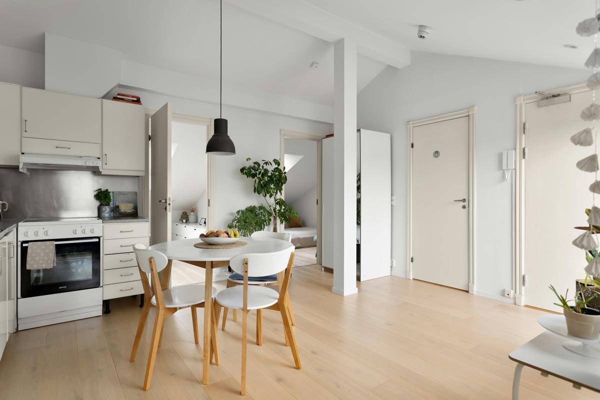 ilustrasi rumah bergaya scandinavian