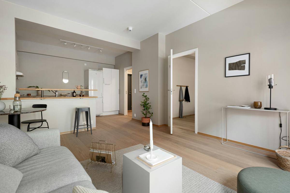 ilustrasi rumah bergaya scandinavian