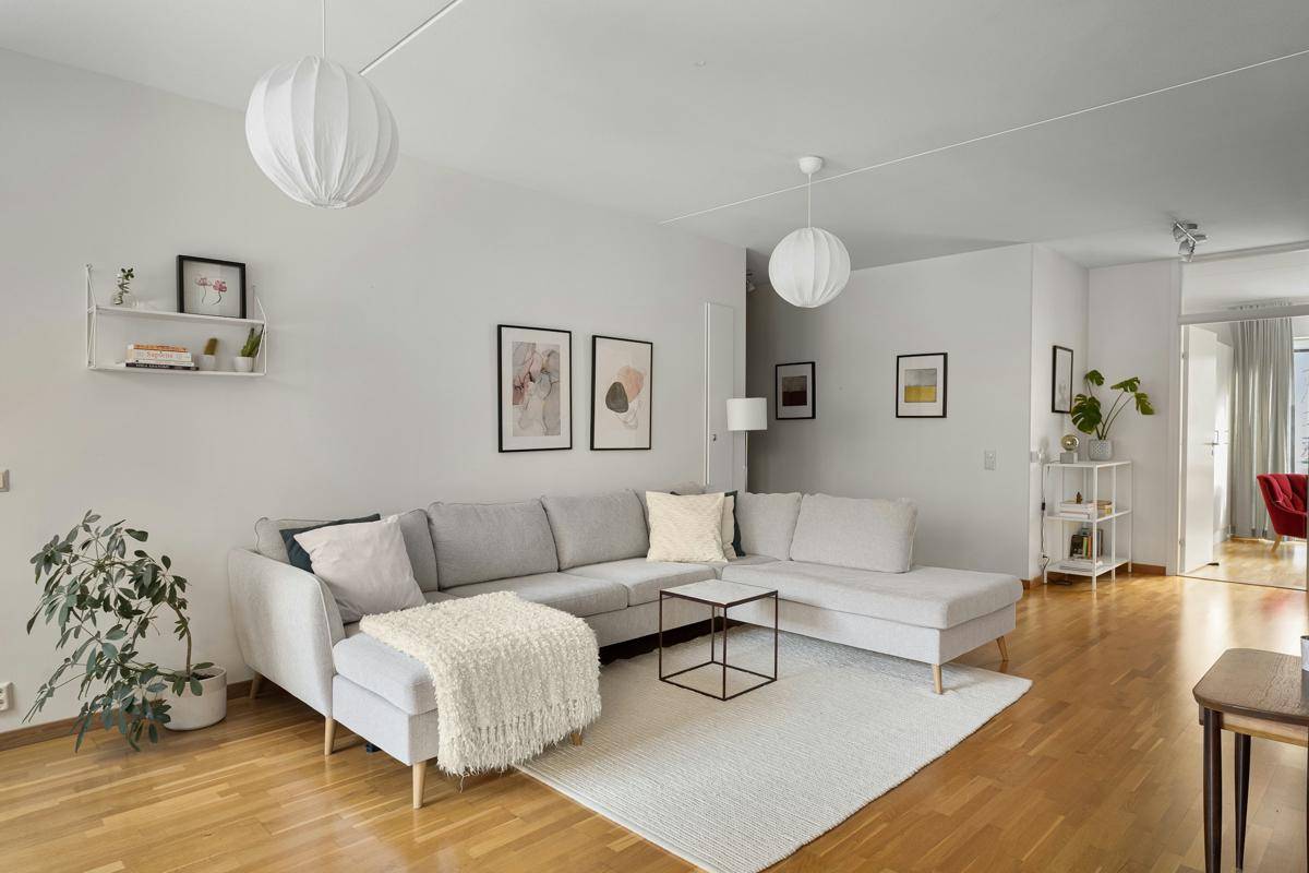 ilustrasi rumah bergaya scandinavian 