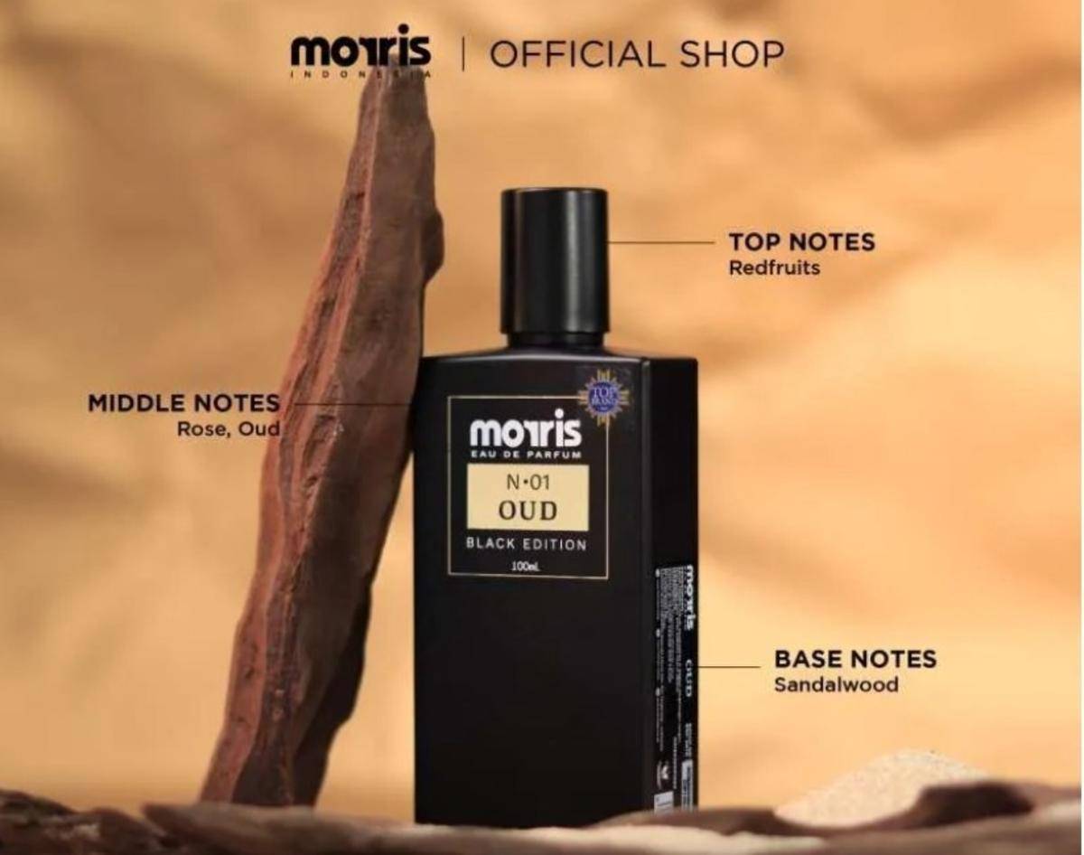 Morris Black Edition Oud (www.tokopedia.com/morrisparfum)