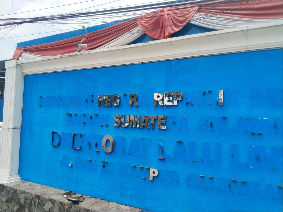 Situasi Kantor Ditlantas Polda Sumsel