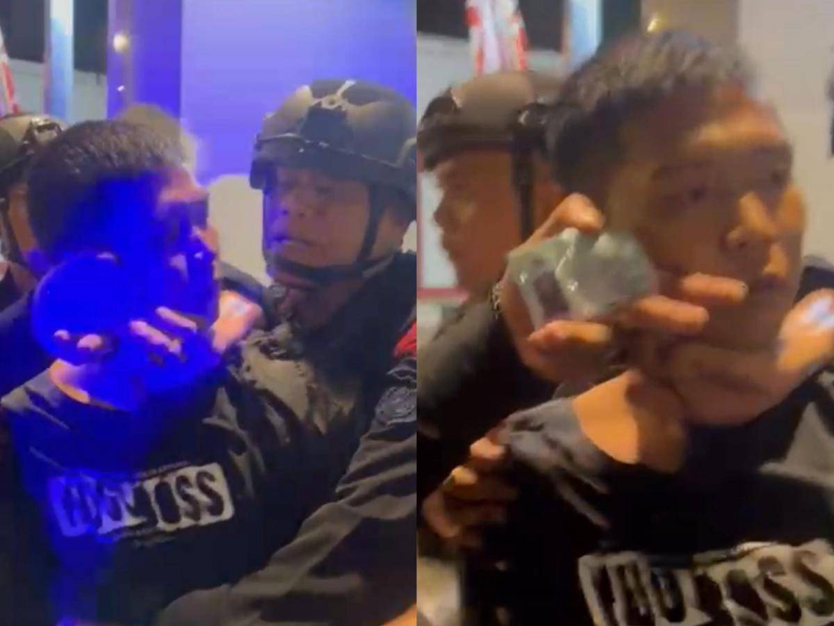 Viral video penangkapan anggota TNI oleh Brimob Polda Sumsel (Dok. Tangkapan layar)