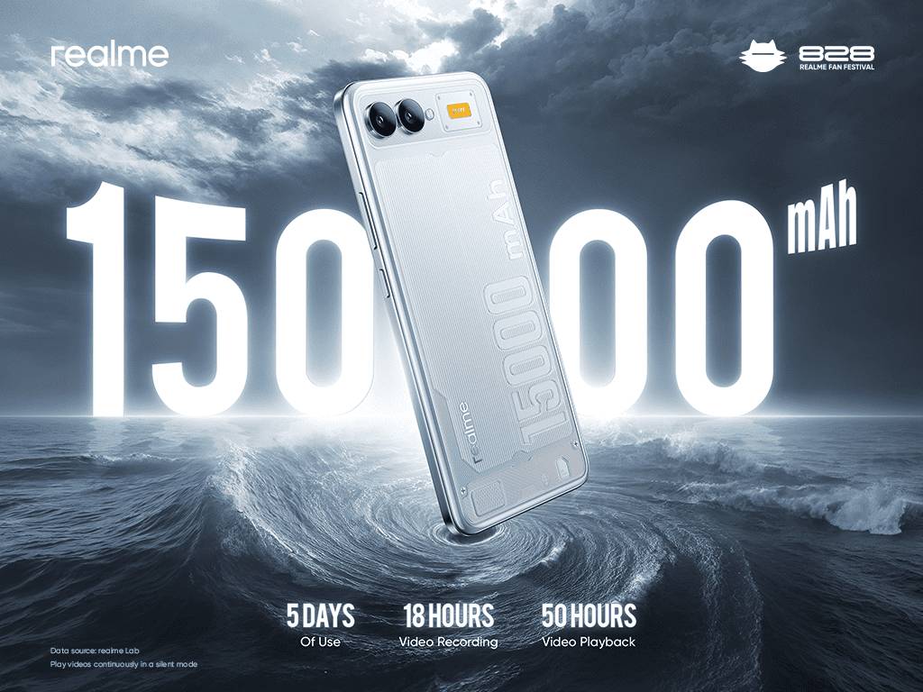 ilustrasi Baterai 15.000mAh (dok. realme)