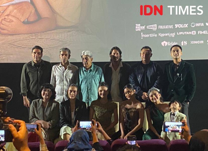 potret press conference film Andai Ibu Tidak Menikah dengan Ayah di XXI Plaza Indonesia, Jakarta, Sabtu (30/8/2025)