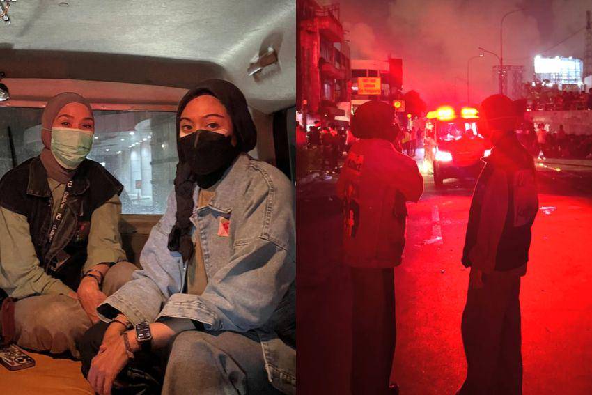 potret Zaskia Adya Mecca dan Tiwuk Rayie ikut bantu pendemo (instagram.com/zaskiaadyamecca)