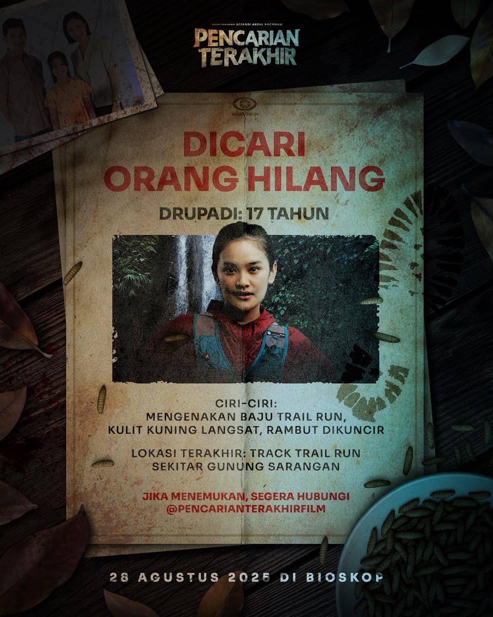 Poster karakter film Pencarian Terakhir