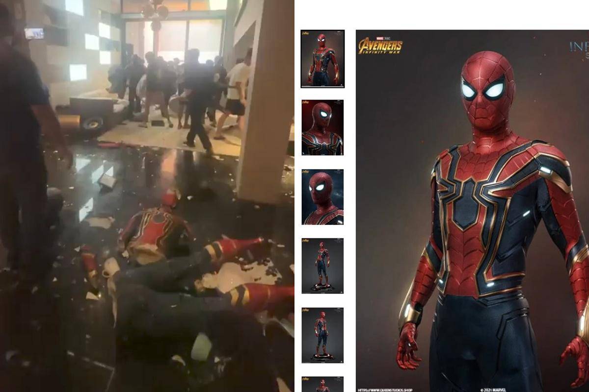action figure Iron Man di rumah Ahmad Sahroni