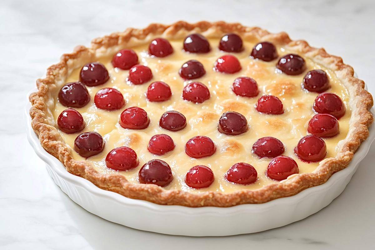 ilustrasi clafoutis (vecteezy.com/Oleh Bilovus)
