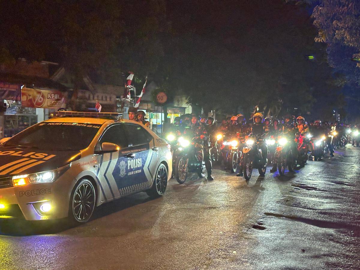 Pelaksanaan patroli skala besar di Kota Kediri. IDN Times/istimewa