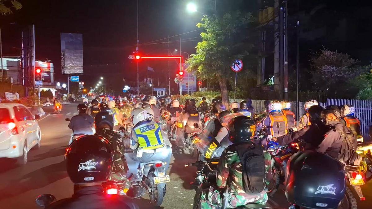 Pelaksanaan patroli skala besar di Kota Kediri. IDN Times/istimewa