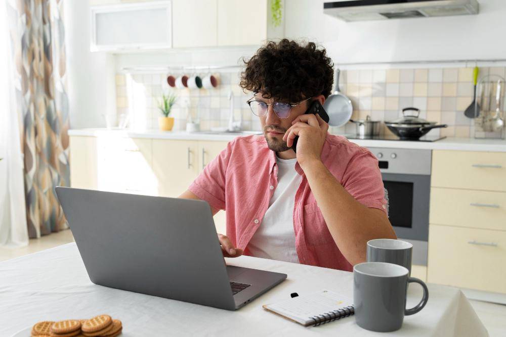 ilustrasi remote worker