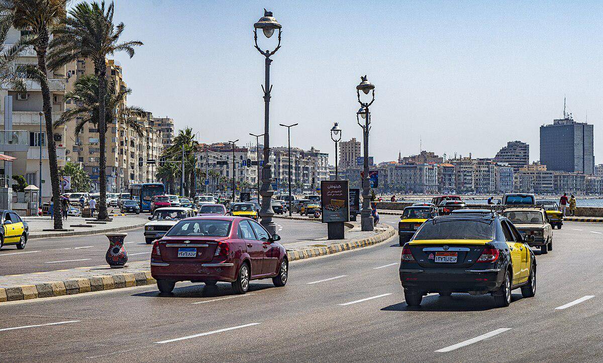 potret pantai Alexandria