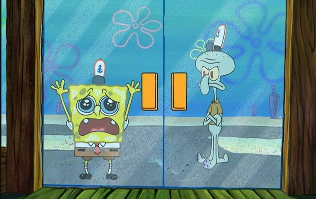 cuplikan SpongeBob SquarePants episode Squid on Strike