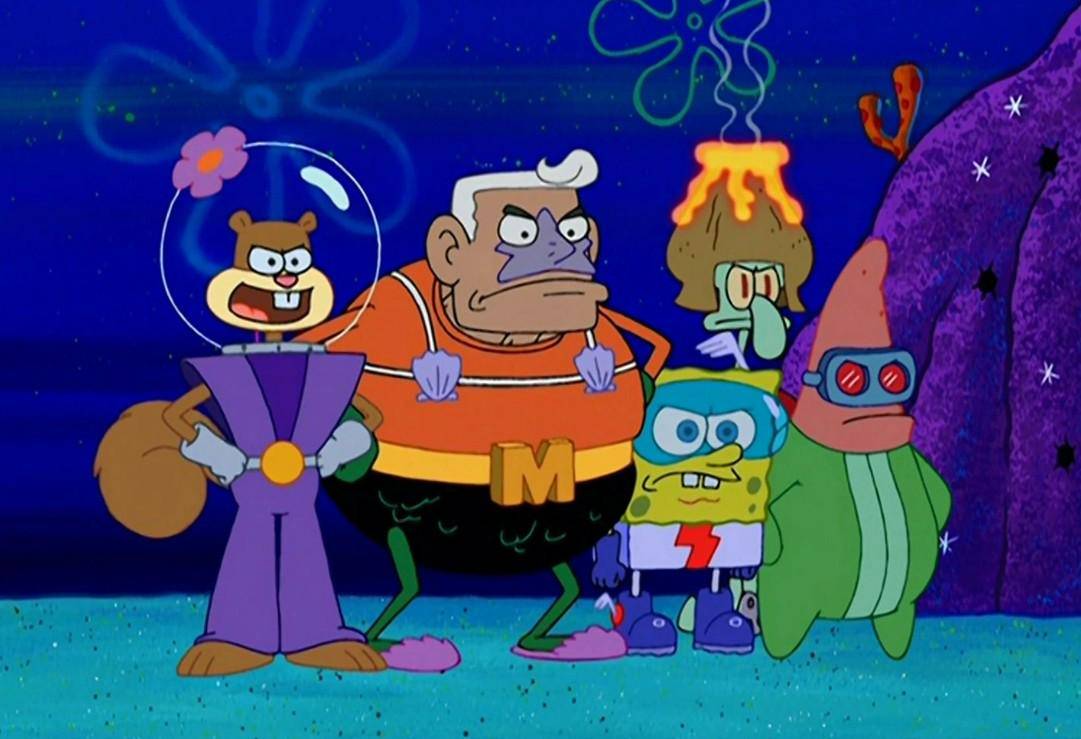 cuplikan SpongeBob SquarePants episode Mermaid Man and Barnacle Boy V