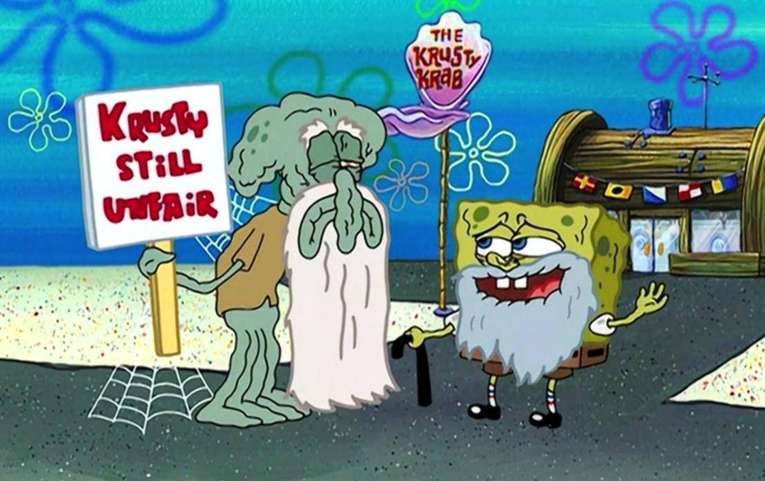 cuplikan SpongeBob SquarePants episode Squid on Strike