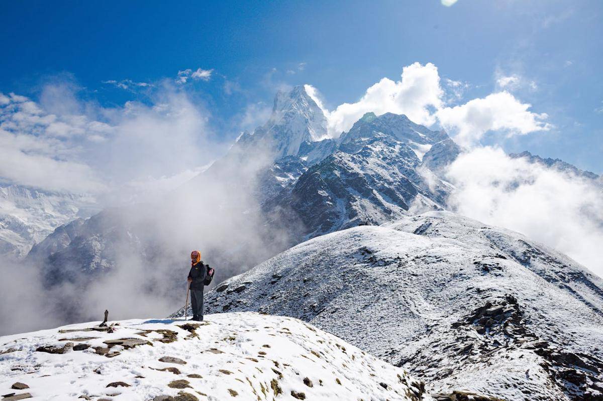 Momen tertutup salju di pegunungan Alpen, dunia serasa terhenti. (Pexels/Priya)