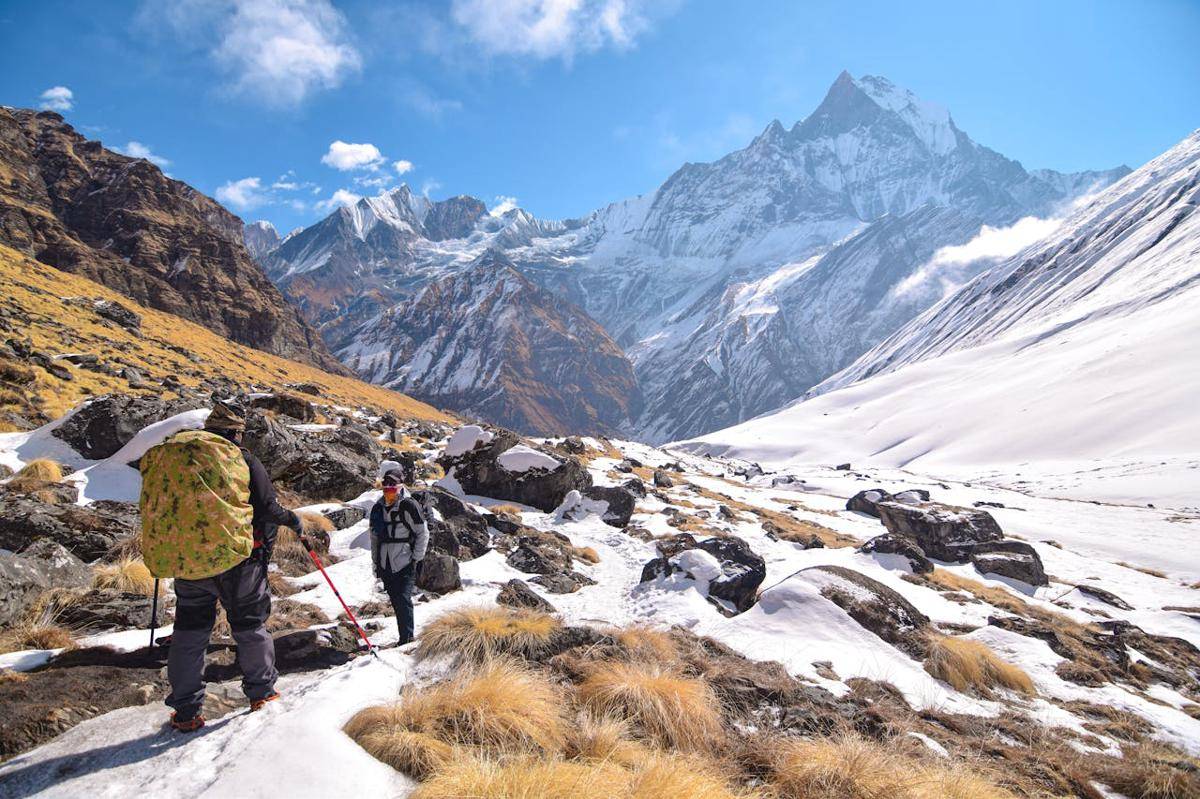 Momen tertutup salju di pegunungan Alpen, dunia serasa terhenti. (Pexels/Namal Siriwardana)
