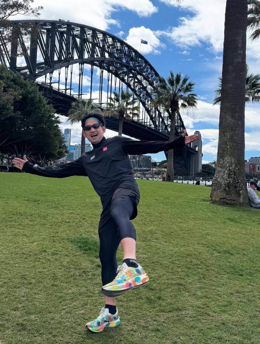 Ibnu Jamil ikut Sydney Marathon 2025 pakai sepatu yang dimodifikasi Yaya