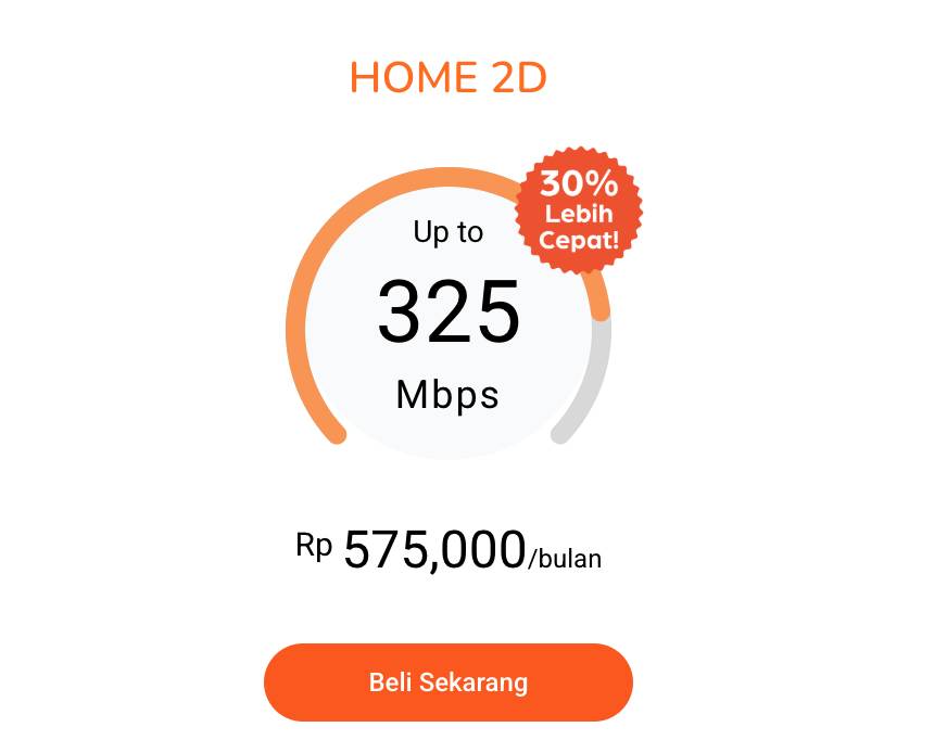 Paket Home Premium 325 Mbps dari Biznet